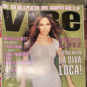 VIBE magazine Jennifer Lopez used
Has shop wear, rips and tears